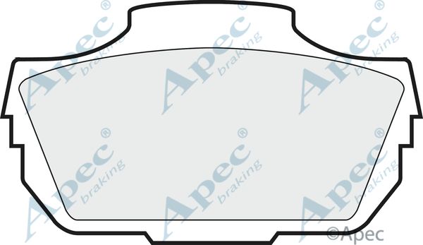 APEC BRAKING Комплект тормозных колодок, дисковый тормоз PAD33